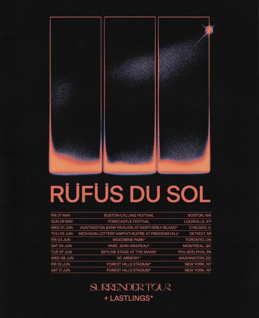 RÜFÜS DU SOL Lollapalooza poster